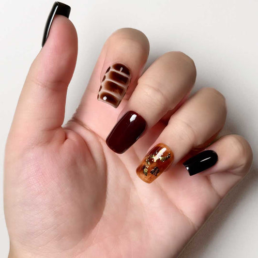 Midnight Gilded Tortoise-Shell Noir Luxe