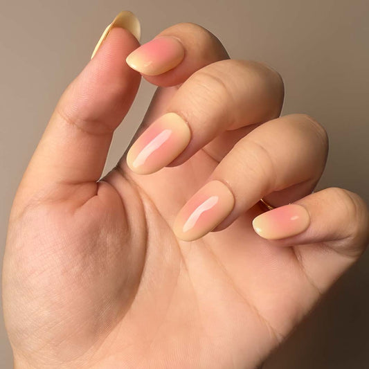 Peach-Melba Glass Gradient Luxe