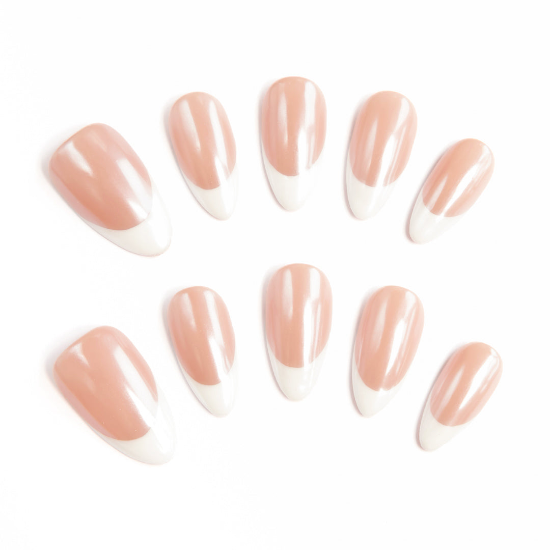 Soft Nude-Pink French Gradient Luxe