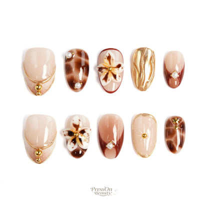 Vintage Gilt Tortoise Floral Luxury