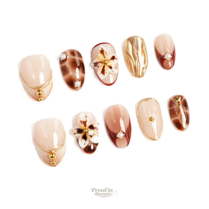 Vintage Gilt Tortoise Floral Luxury