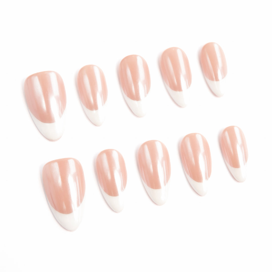 Soft Nude-Pink French Gradient Luxe