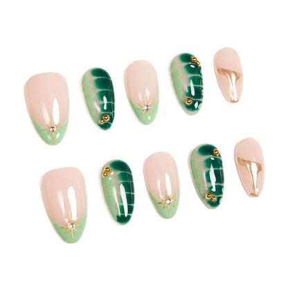 Jade-Gilt Starburst Elegant