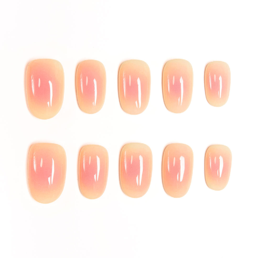 Peach-Melba Glass Gradient Luxe