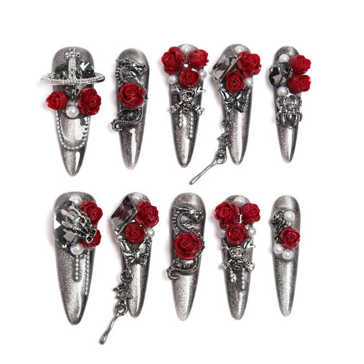 Gothic Blood Rose Moonlit Covenant