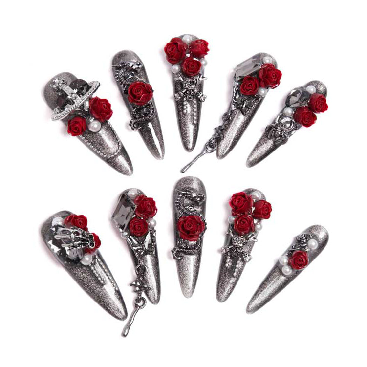 Gothic Blood Rose Moonlit Covenant