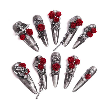 Gothic Blood Rose Moonlit Covenant