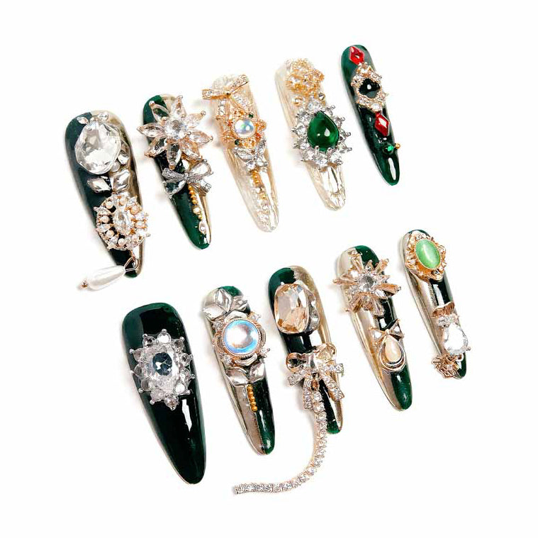 Extravagant Gem-Encrusted Stiletto