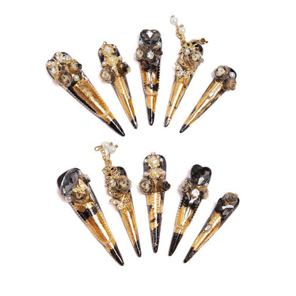Gothic Gilded Ember Rose Relics