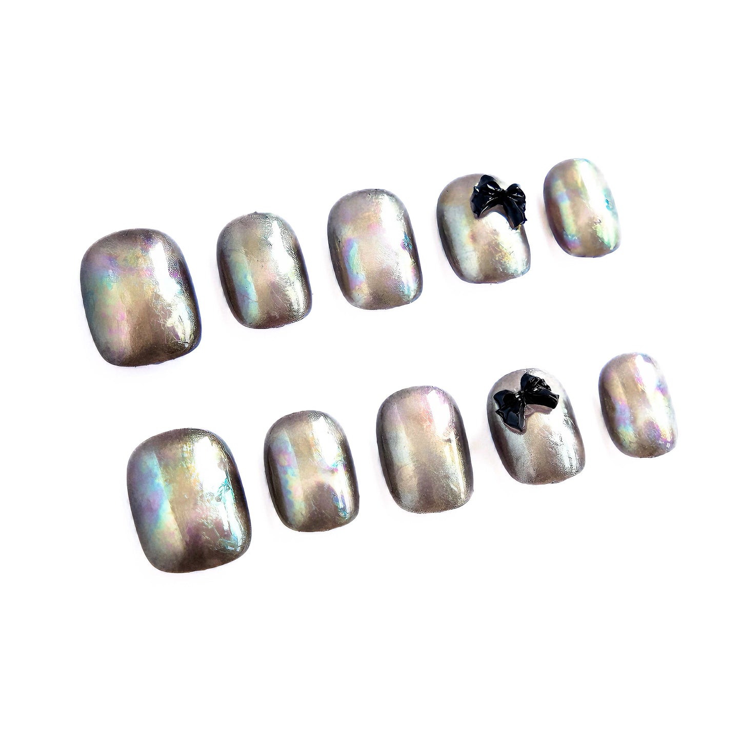 Moonlit Iridescent Bow