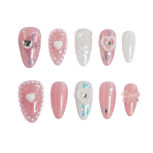 Blush-Pearl Luminary Girly-Glam