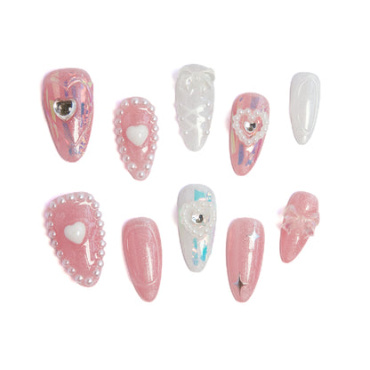 Blush-Pearl Luminary Girly-Glam