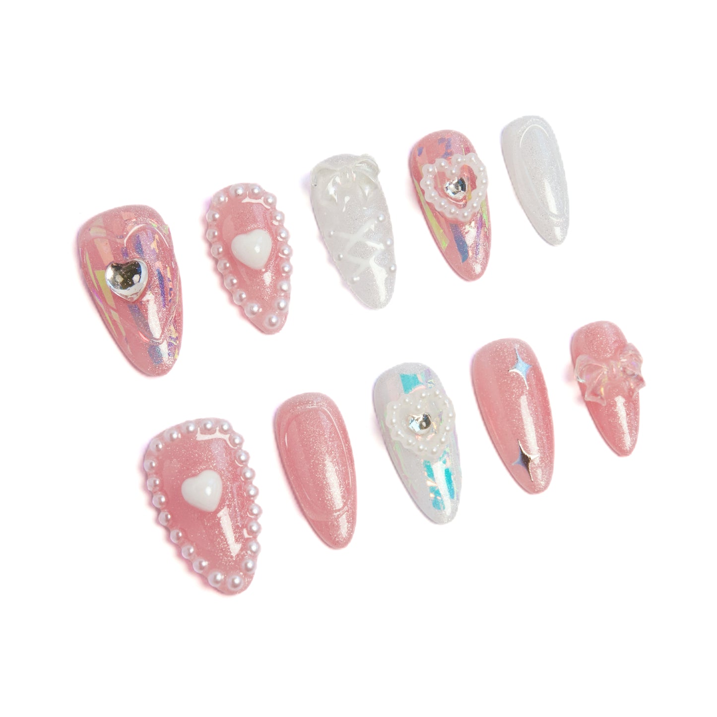 Blush-Pearl Luminary Girly-Glam