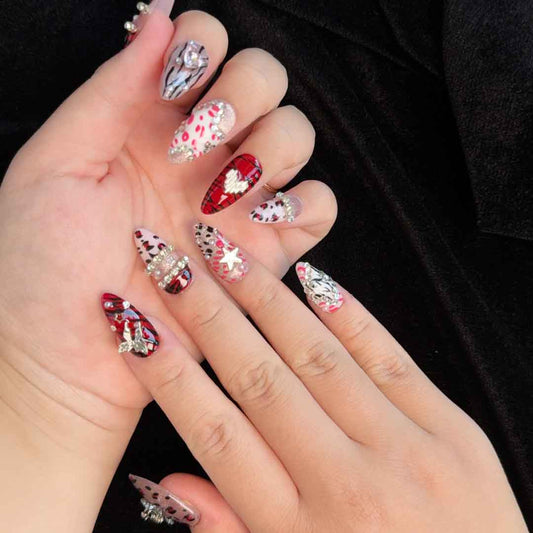 Rebel-Glam Leopard-Zebra Crystal Tapestry