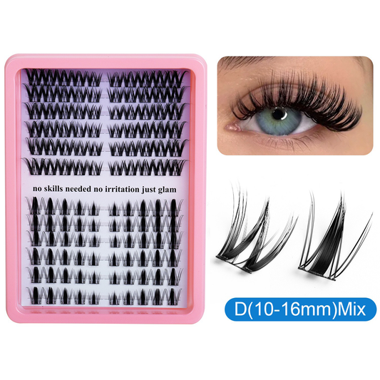 120 Clusters Mixed 10-16mm D Curl