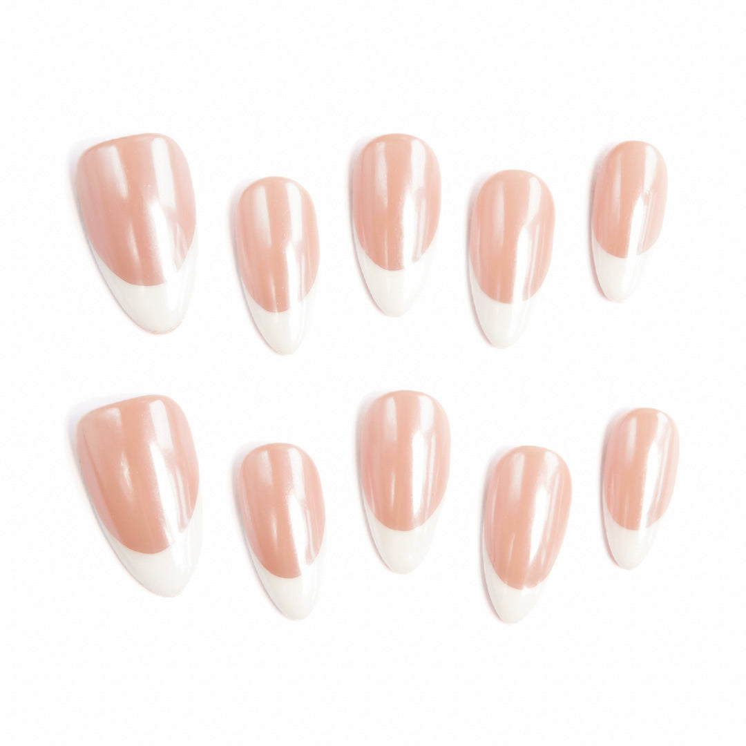 Soft Nude-Pink French Gradient Luxe