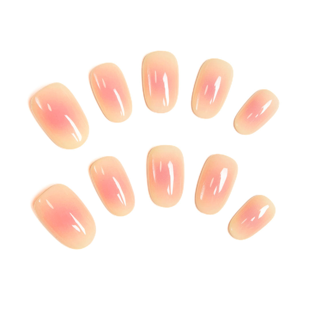 Peach-Melba Glass Gradient Luxe
