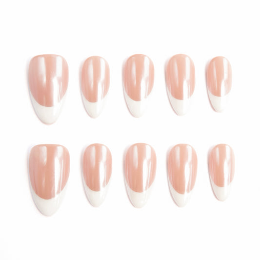 Soft Nude-Pink French Gradient Luxe