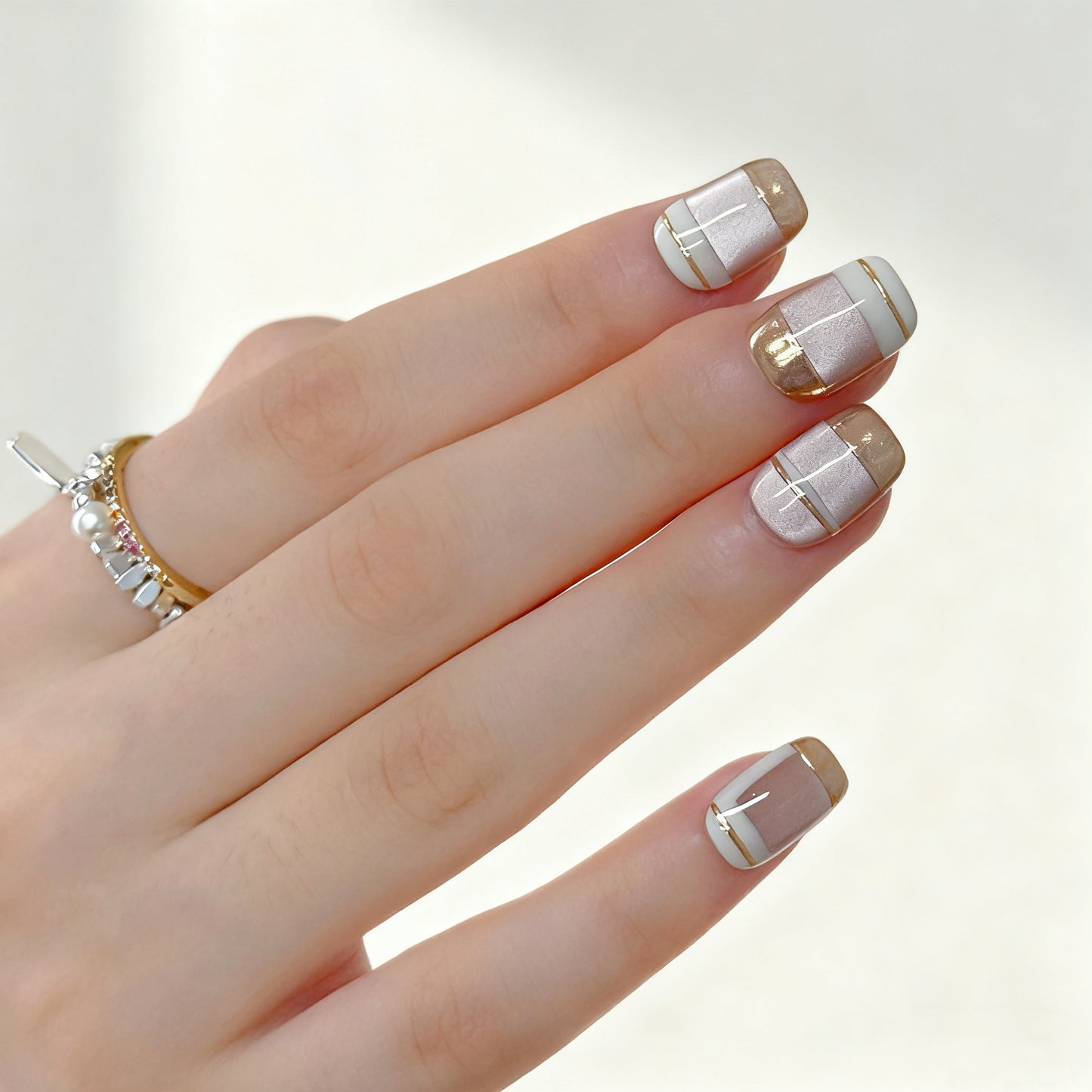 Minimalist Gold-Accent Nude Luxury