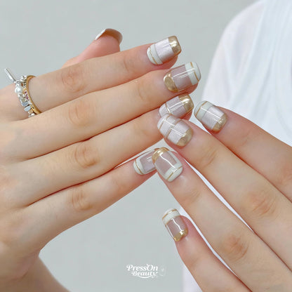 Minimalist Gold-Accent Nude Luxury